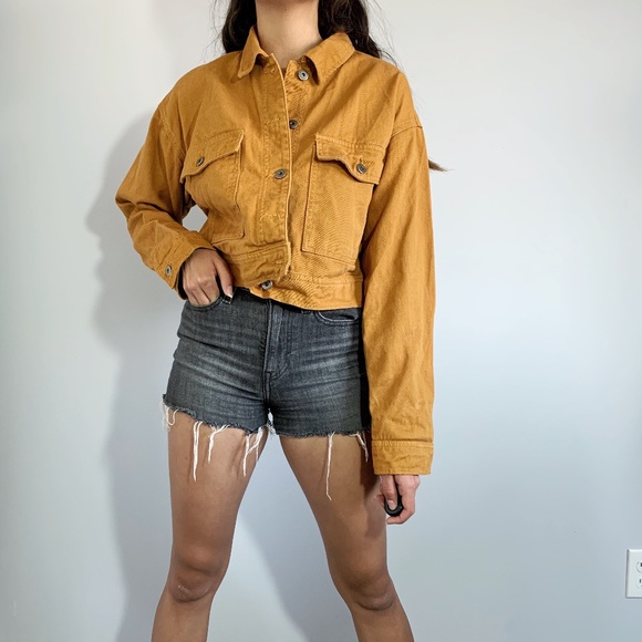 Burnt Orange Jean Jacket - Picture 1 of 3